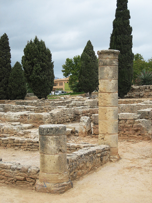 Los restos de la antigua ciudad romana de Alcudia
