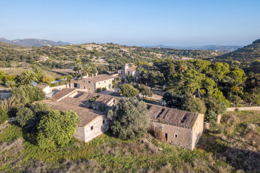 Vista aérea de los alrededores