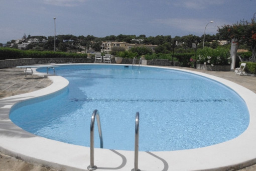 Piscina con bonitas vistas