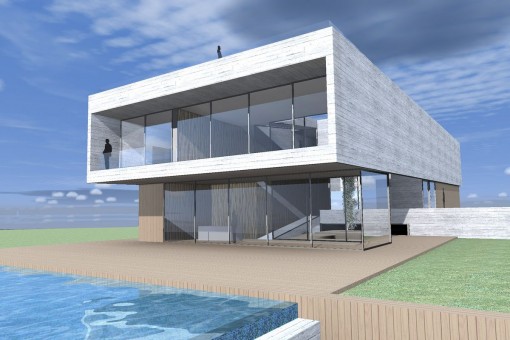 Villa de nueva construcción con vistas al mar en Cala Pi