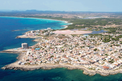 Colonia de Sant Jordi a vista de pájaro