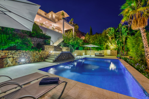 Maravillosa villa en Puerto Pollença con piscina y vistas al mar