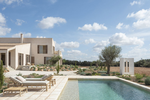 Una finca de ensueño de nueva construcción entre Campos y la playa natural de Es Trenc