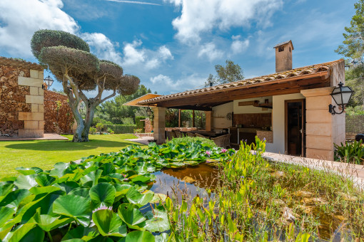 Casita con cocina de verano